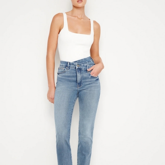 GOOD CLASSIC SLIM STRAIGHT JEANS size 0 - Picture 2 of 6